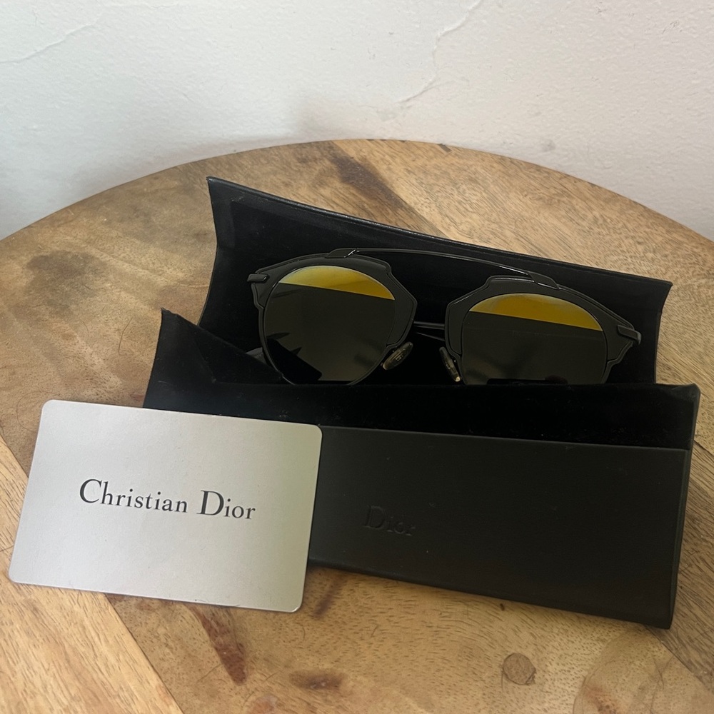 DIOR Sunglasses with authentication card and original box.